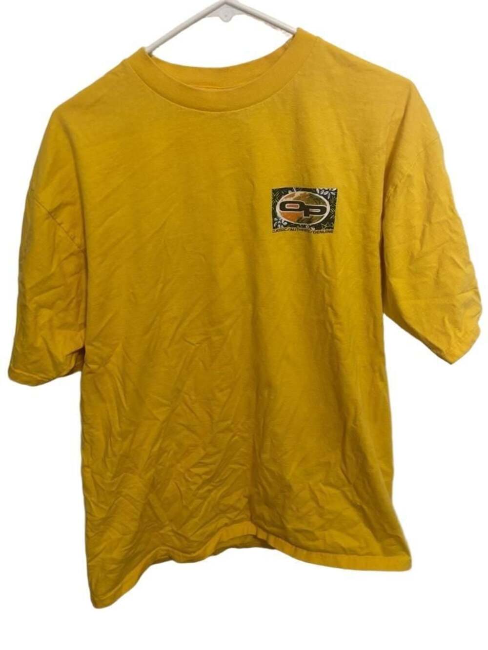 Vintage Ocean Pacific OP Surf Graphic T-Shirt Yellow